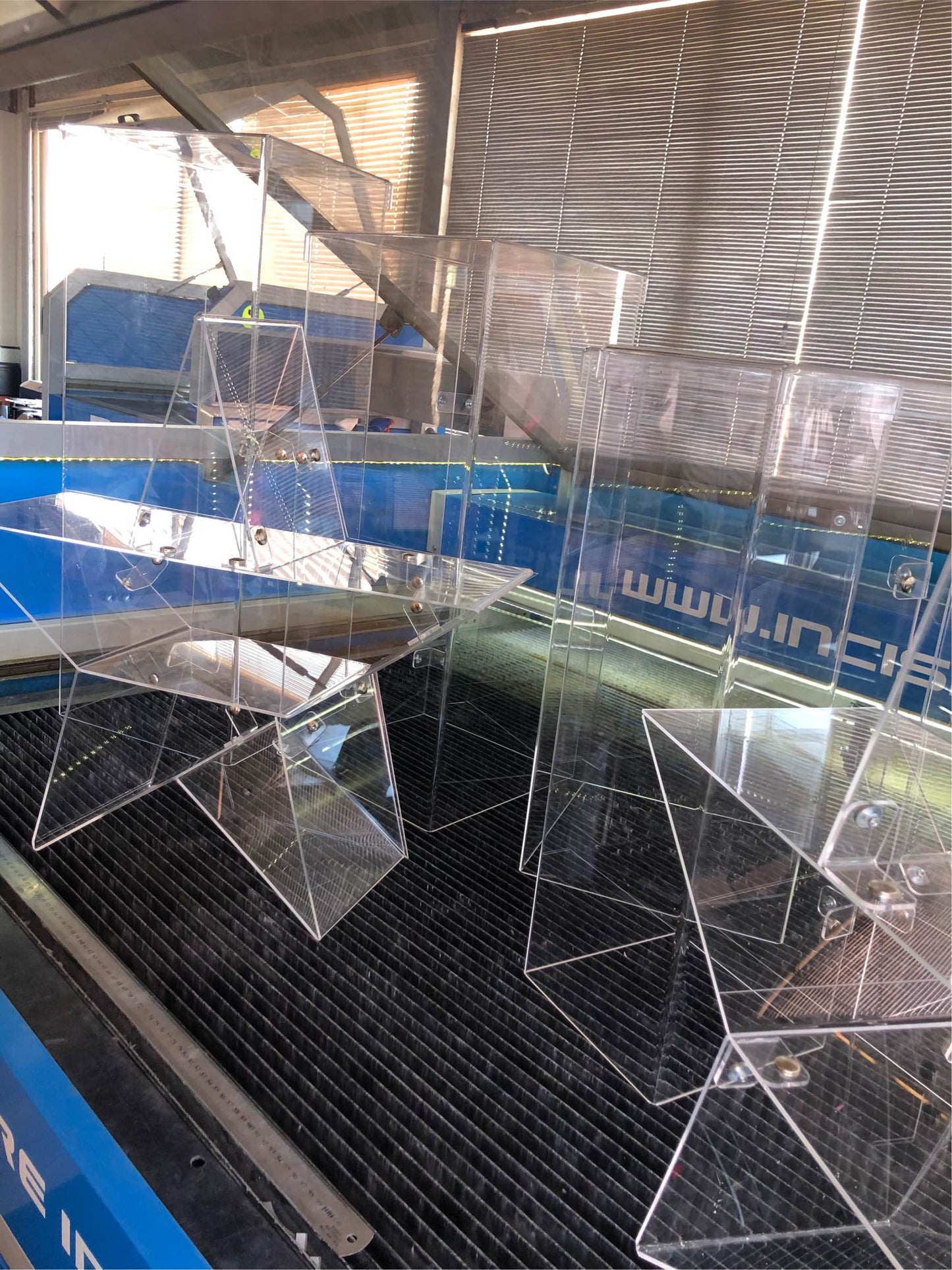 Plexiglass scaffali e alzatine