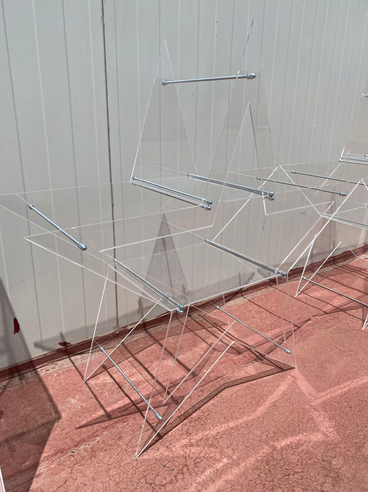 Plexiglass scaffali e alzatine