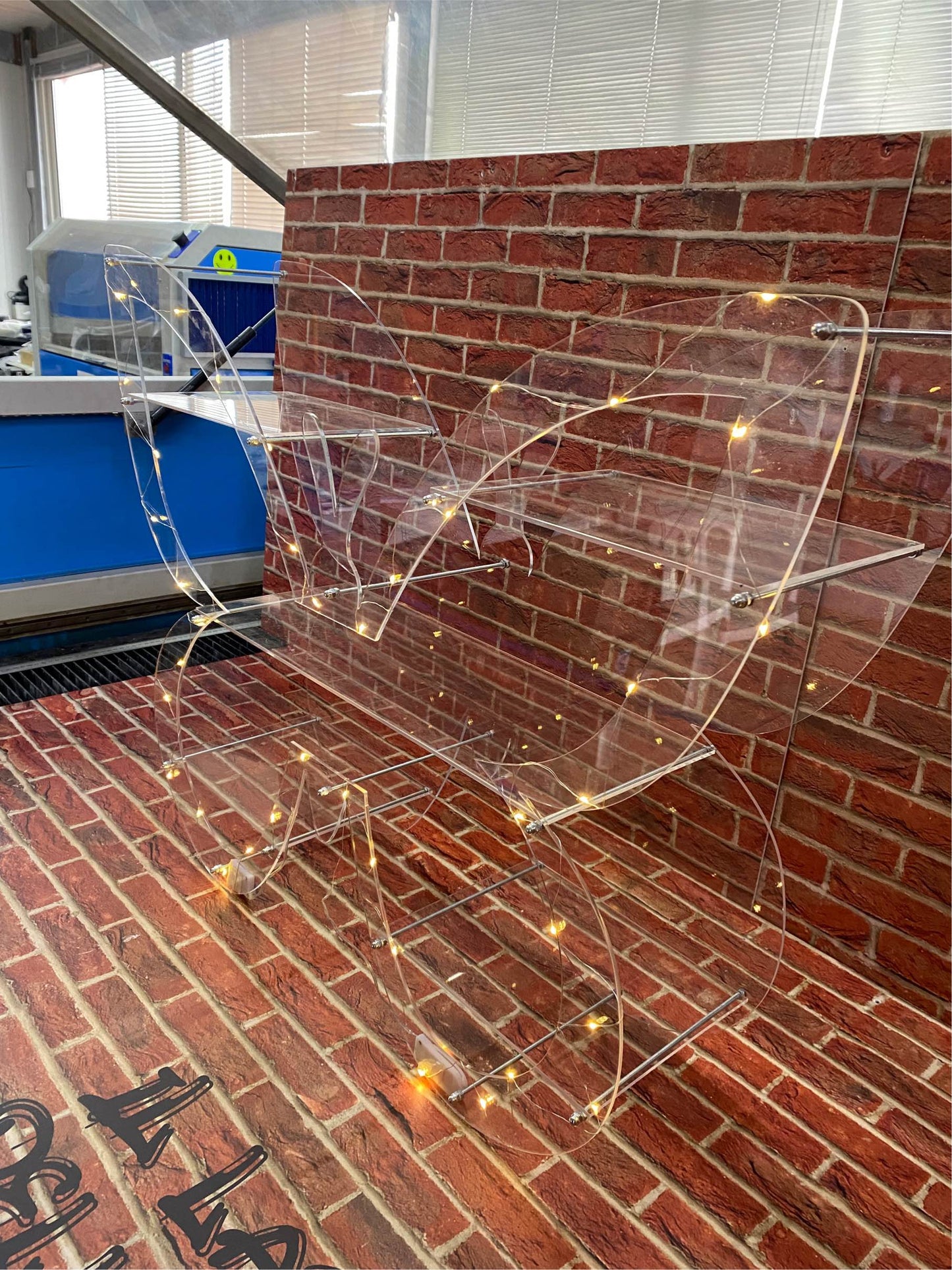 Plexiglass scaffali e alzatine