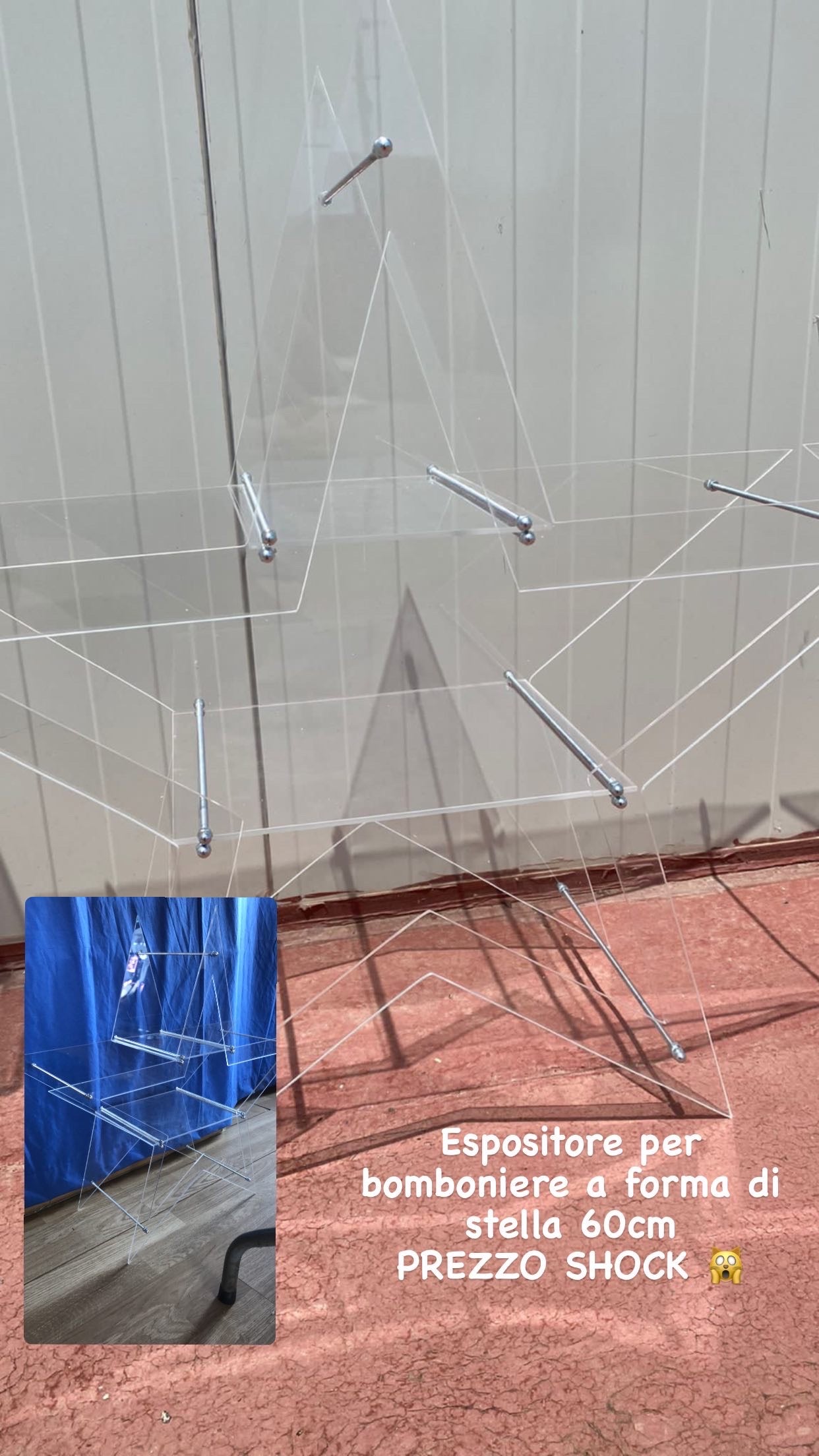 Plexiglass scaffali e alzatine