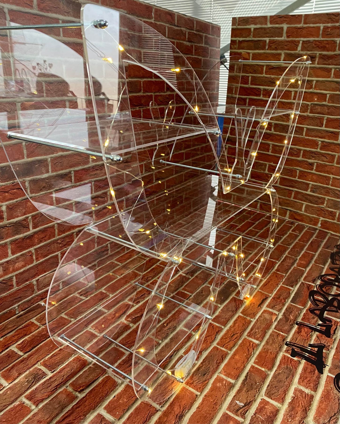 Plexiglass scaffali e alzatine