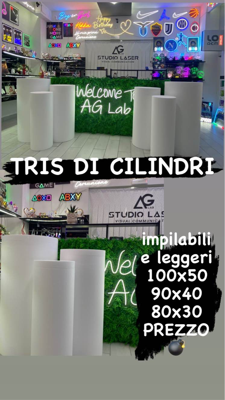 Polistirolo tris cilindri