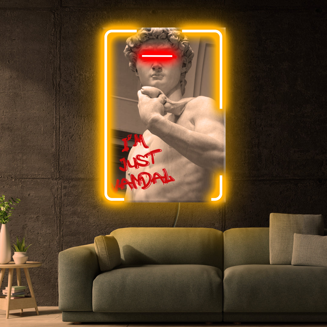 Quadro in Forex David Vandal a LED