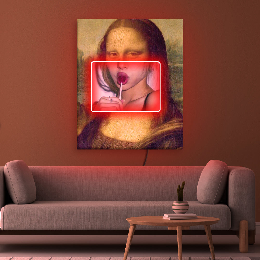 Quadro in Forex Monnalisa a LED