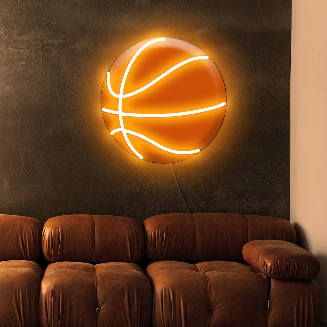 Quadro in Forex Palla Basket a LED