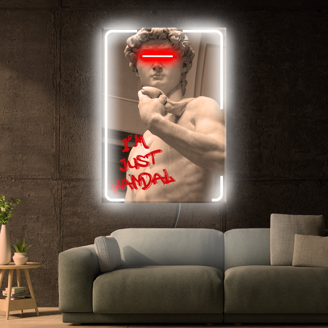 Quadro in Forex David Vandal a LED