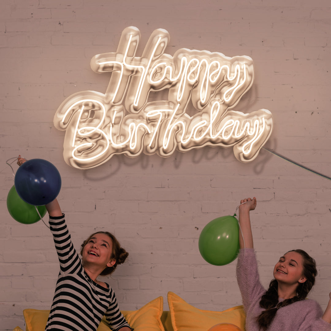 Scritta a LED Happy Birthday