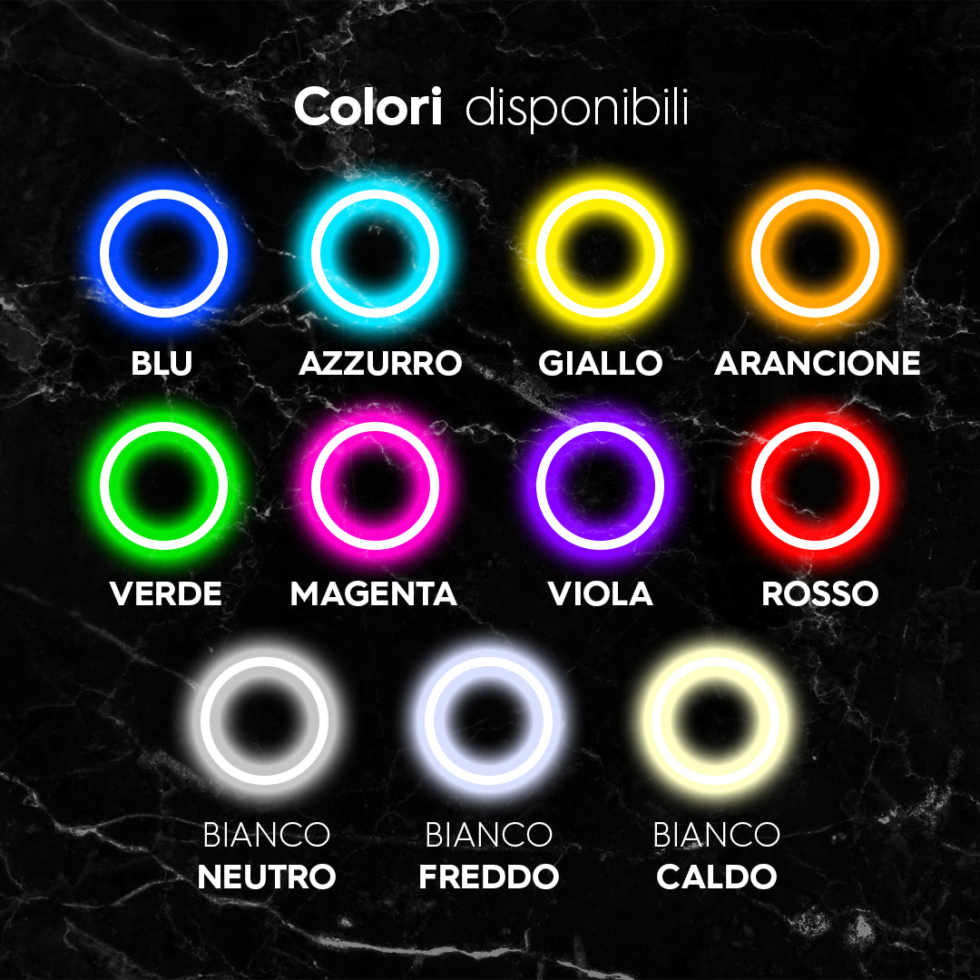 Scritta a LED Cocktail 60x50,5 cm