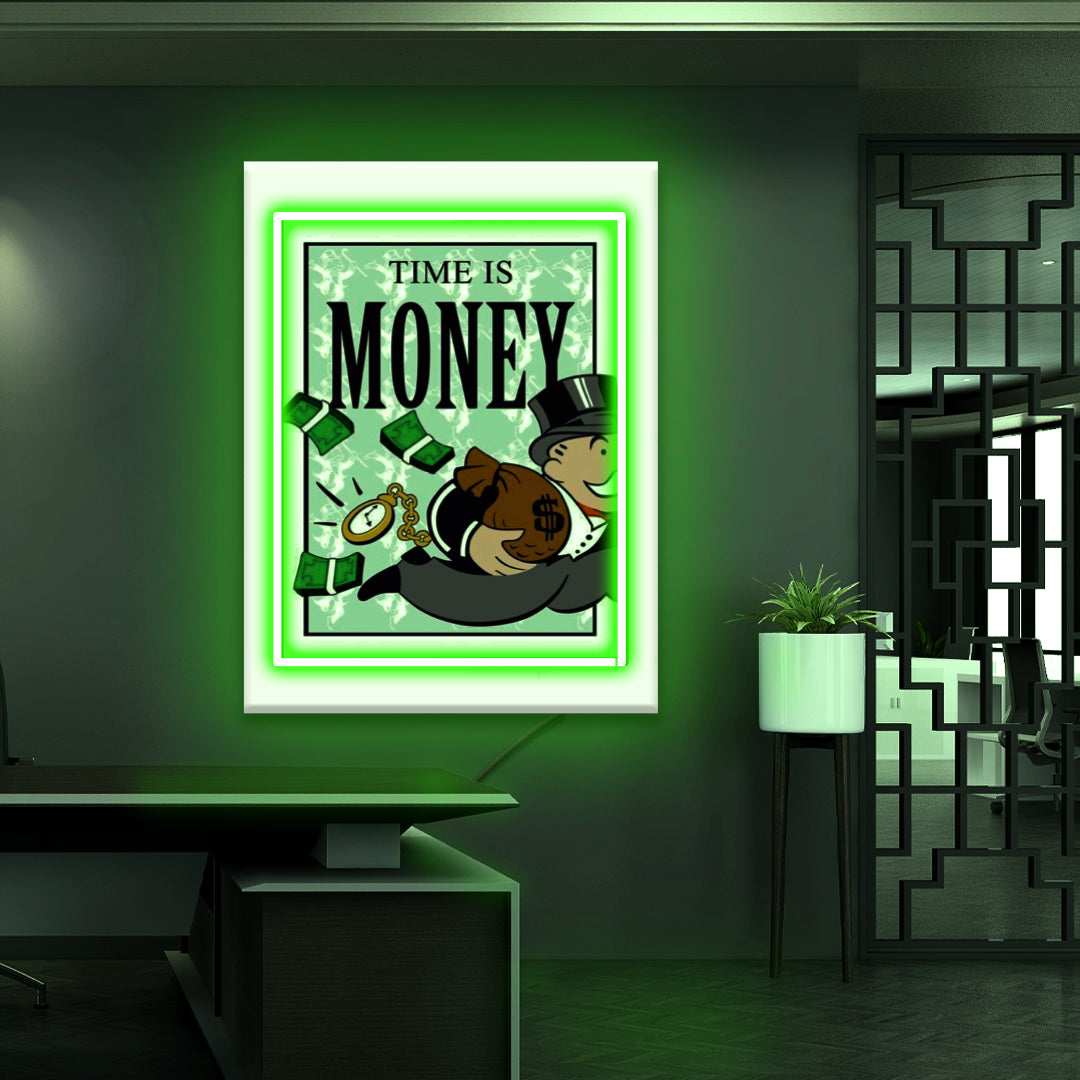 Quadro in Forex Money a LED