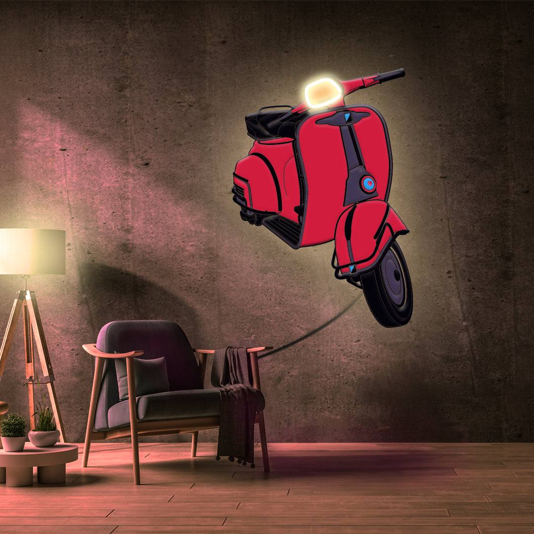 Quadro in Forex Vespa a LED