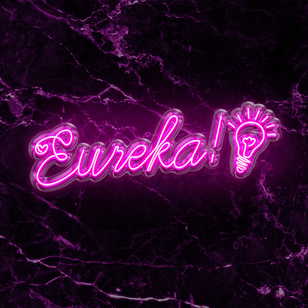 Scritta a LED Eureka 100x30 cm