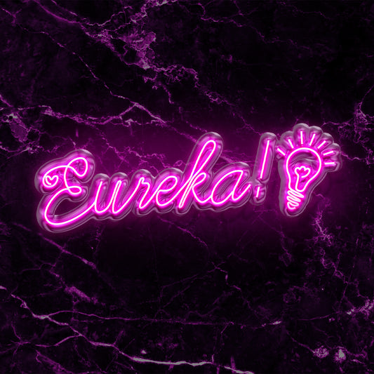 Scritta a LED Eureka 100x30 cm