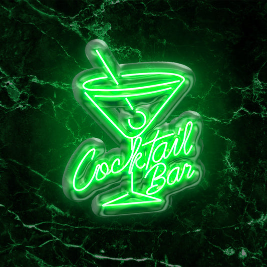 Scritta a LED Cocktail 60x50,5 cm