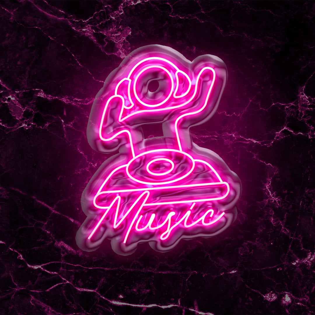 Scritta a LED Music 60x50,5 cm