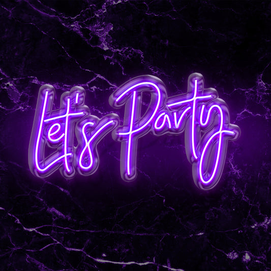 Scritta a LED Let's Party