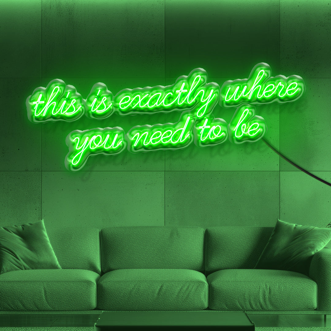 Scritta a LED "You need to be" 150x49 cm
