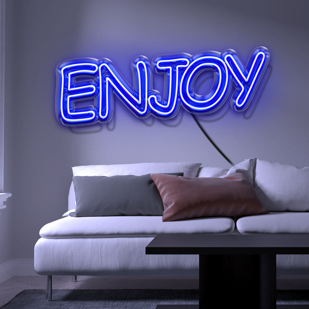 Scritta a LED ENJOY 75x23 cm