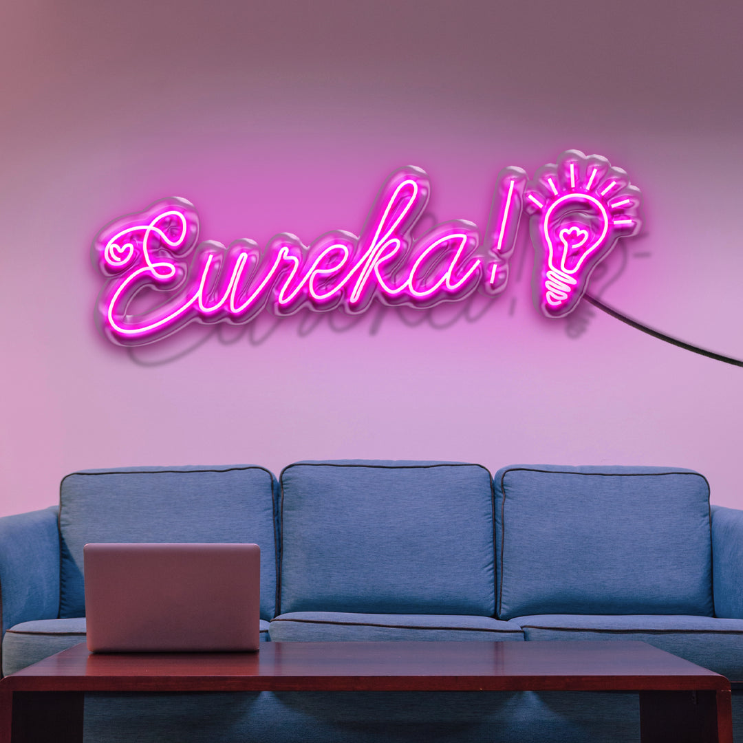 Scritta a LED Eureka 100x30 cm