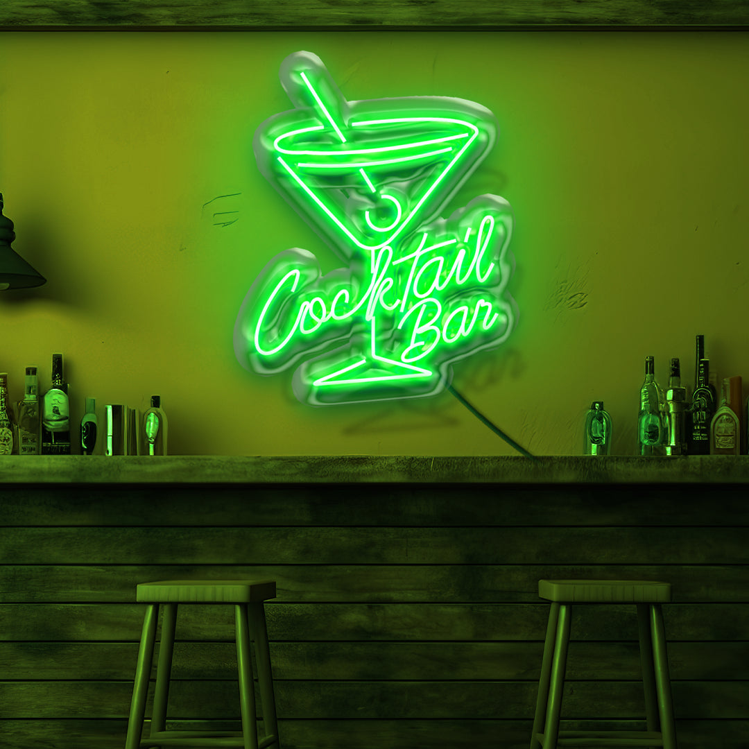 Scritta a LED Cocktail 60x50,5 cm