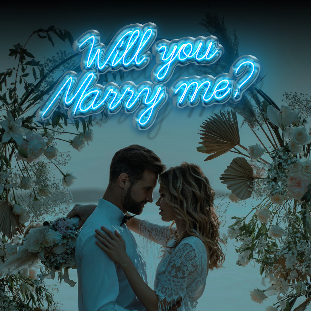 Scritta a LED Wedding 120x58 cm