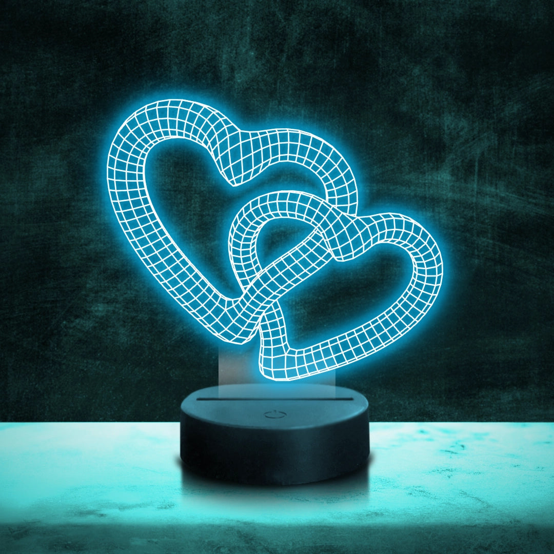 Lampada a LED Cuori intrecciati