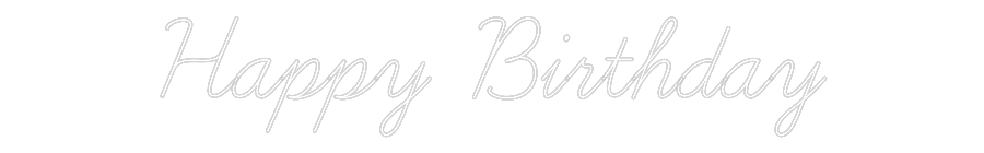 Custom Neon: Happy Birthday