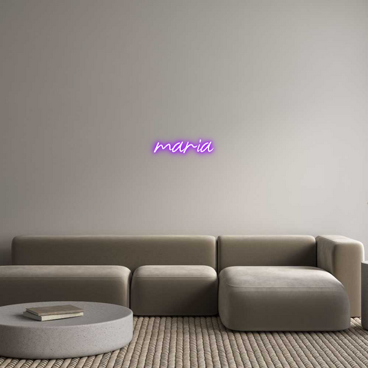 Custom Neon: maria