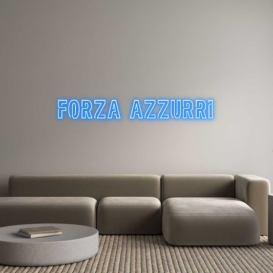 Custom Neon: Forza azzurri