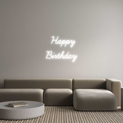 Custom Neon:  Happy
Birth...