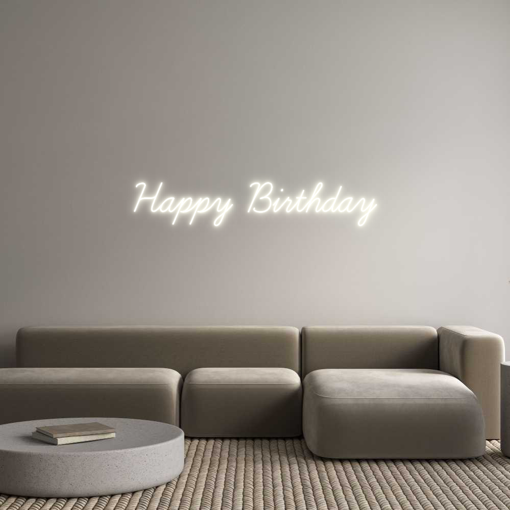 Custom Neon: Happy Birthday